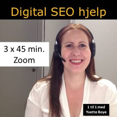 SEO hjelp for min nettside med Zoom og bilde av smilende Yvette Boye